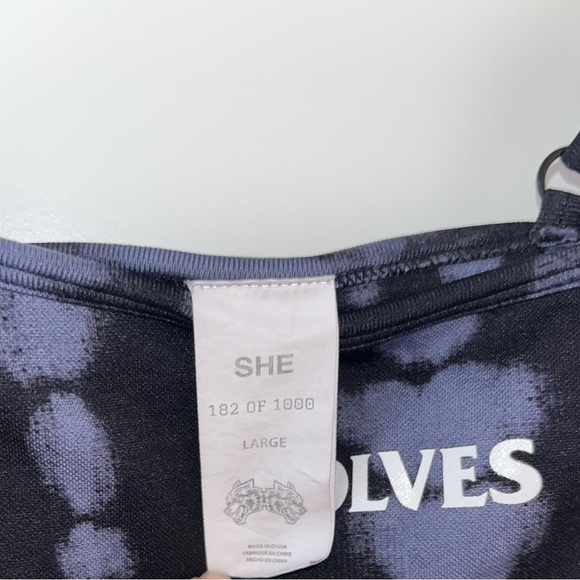 Wolves Black Tie-Dye Bodysuit - Picture 6 of 9